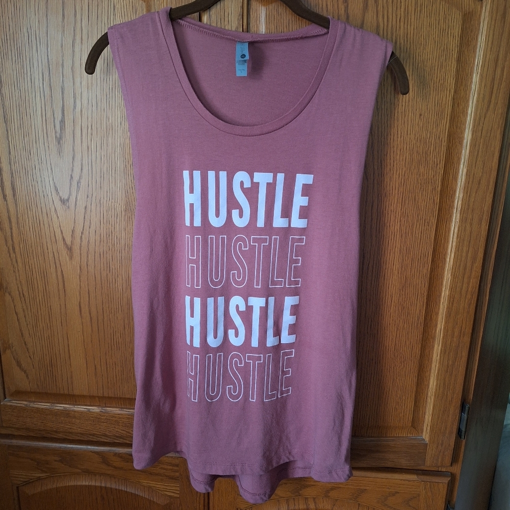 Hustle Hustle Hustle Hustle MuscleTank Size Large